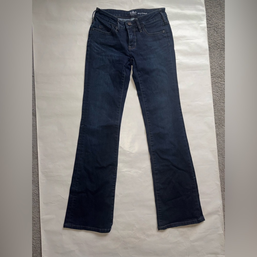 New York & Company Deep Blue Bootcut Jeans. Size 00.